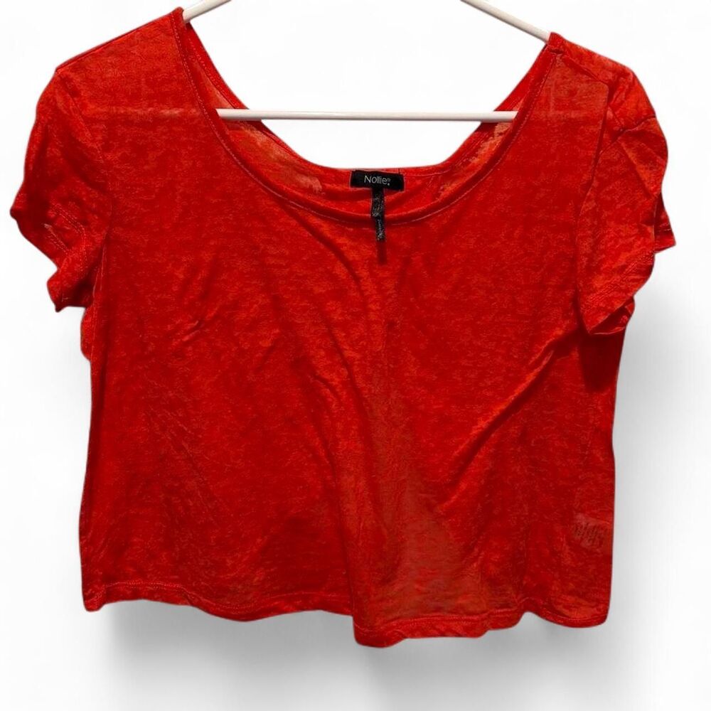Unbranded Women's Orange and Red Crop-top